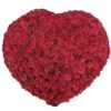 Giftnmore-500 RED ROSES HEART SHAPE VASE ARRANGEMENTS