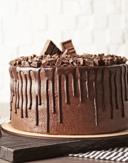 Giftnmore-Rich Chocolate Cream Cake