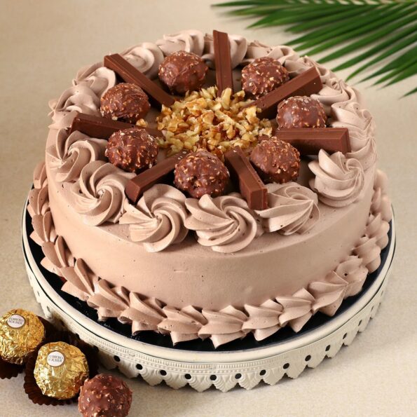 Giftnmore-Scrumptious Rocher Chocolate Cake