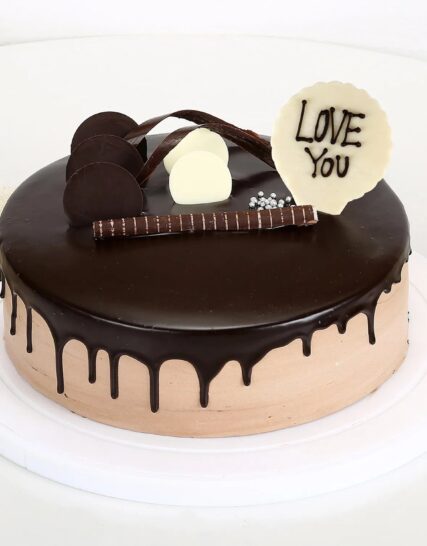Giftnmore-Love You Valentine Chocolate Cake