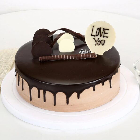 Giftnmore-Love You Valentine Chocolate Cake