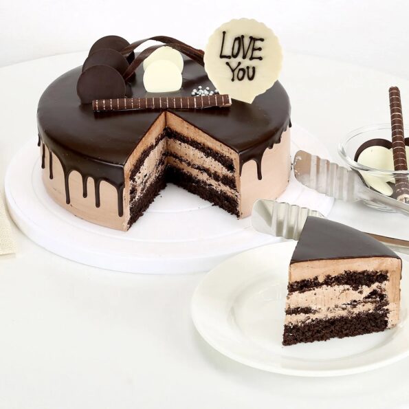 Giftnmore-Love You Valentine Chocolate Cake 1