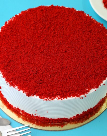 Giftnmore-Red Velvet Fresh Cream Cake