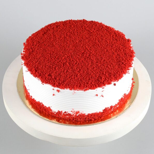 Giftnmore-Red Velvet Fresh Cream Cake 2