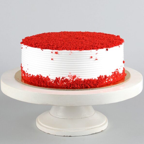 Giftnmore-Red Velvet Fresh Cream Cake 1