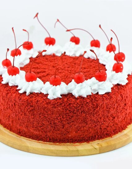 Giftnmore-Fresh Red Velvet Cream Cake