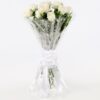 Giftnmore-12 Marvelous White Roses Bouquet