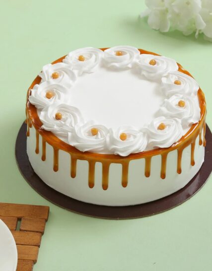 Giftnmore-Crunchy Butterscotch Cream Cake