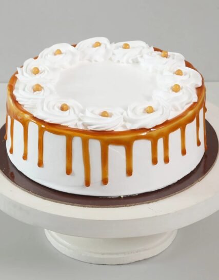 Giftnmore-Crunchy Butterscotch Cream Cake 1
