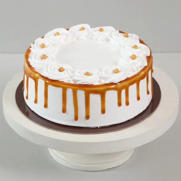 Giftnmore-Crunchy Butterscotch Cream Cake 1