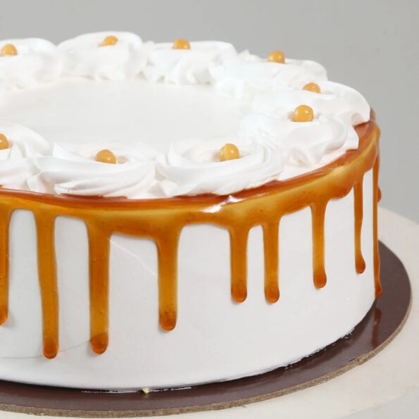 Giftnmore-Crunchy Butterscotch Cream Cake 3
