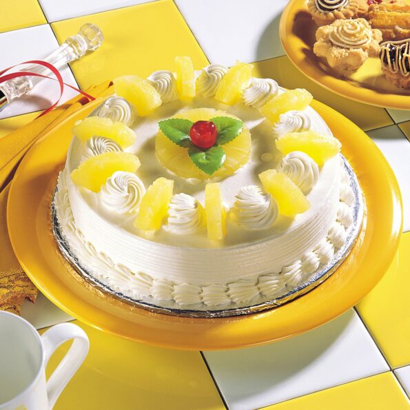 Giftnmore-Delicious Pineapple Cream Cake