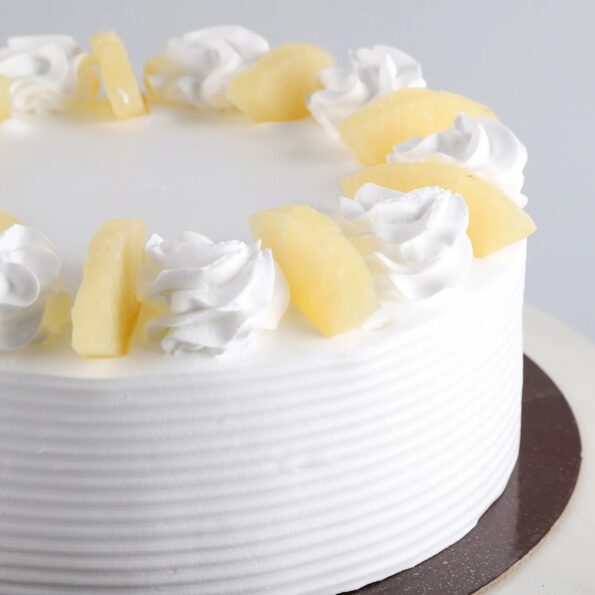 Giftnmore-Pineapple Round Cake 3