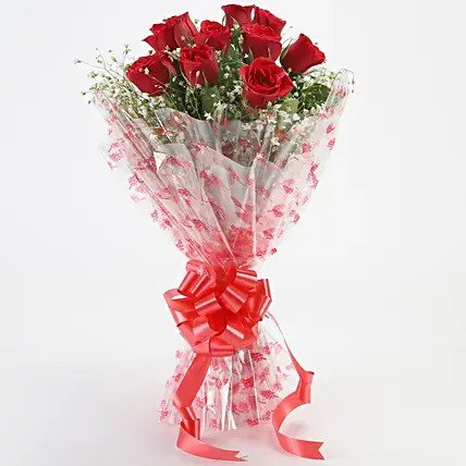 Giftnmore-Red Roses Exotic Bouquet