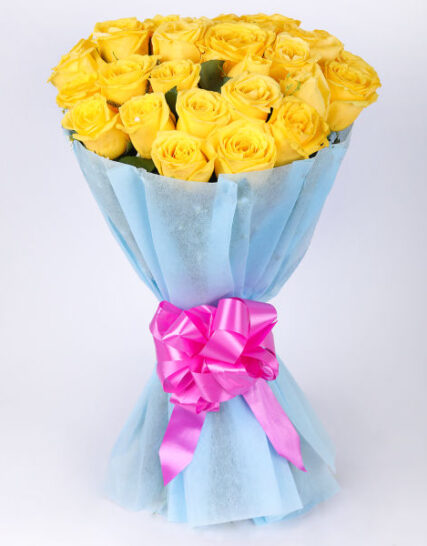 Giftnmore-30 Yellow Roses Bunch
