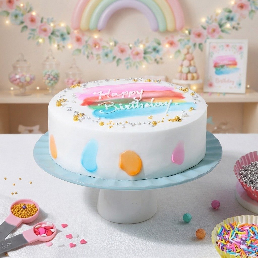 Happy Birthday Pineapple Cake